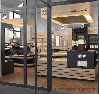 Дизайн проект магазина магазин продукты ЛОФТ mebburo