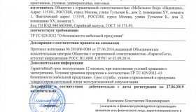 Декларация соответствия таможенного союза