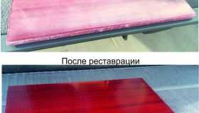 Реставрация полированной мебели