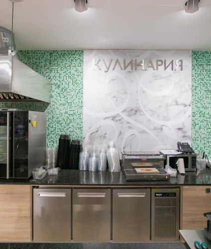 Мебель для кулинарии Отделка витрин кулинария
